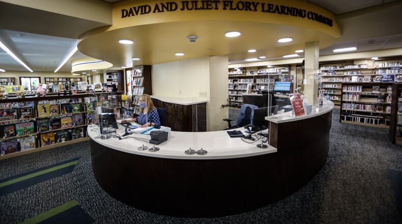 Wright Memorial Public Library renovations in 2021 helped Oakwood permit values top $13.5 million for the second straight year.  JIM NOELKER/STAFF