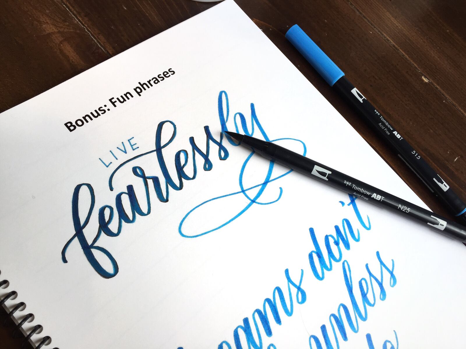 Loveleigh Loops, a Dayton-based calligraphy company, will host two workshops at Knack Creative. Intro to Brush Lettering will be held May 23, and Copperplate Calligraphy will be held May 24. Classes will be 6-8:30 p.m. at Knack Creative, 42 W. 5th St., Dayton. Contributed photo.