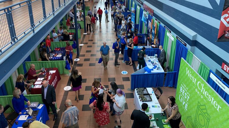 The booming Interstate 75 business corridor between Cincinnati and Dayton has many engines driving its growth and one of the biggest showed off Tuesday at the West Chester and Liberty Twp.’s Regional Business Expo. The popular annual event, which is conducted by the West Chester/Liberty Chamber Alliance at Lakota West High School, had a record number of exhibitors and one of its largest crowds in decades, say chamber officials. (Provided Photo\Journal-News)