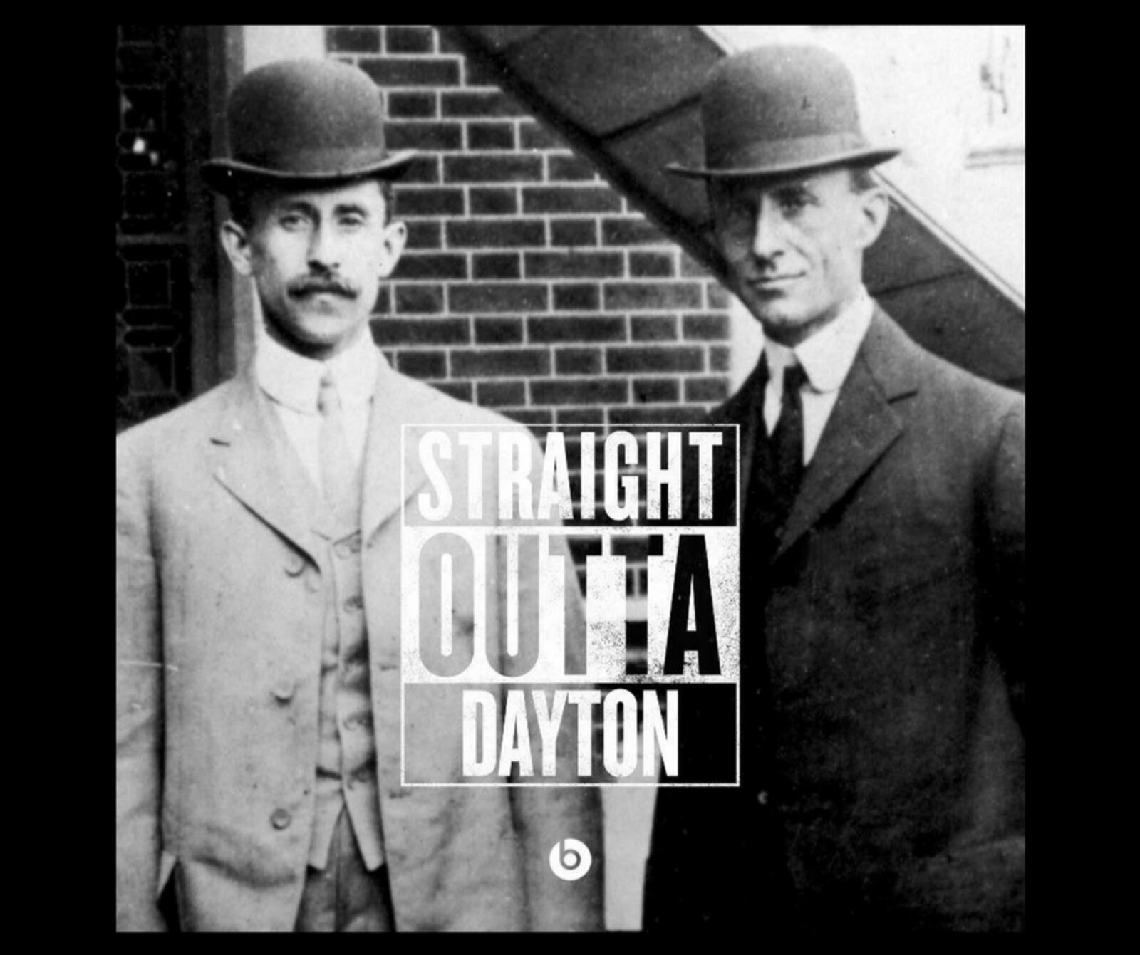 Wilbur and Orville Wright in Straight outta Dayton meme.
