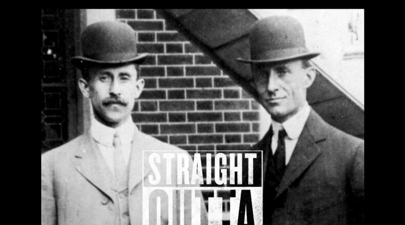 Wilbur and Orville Wright in Straight outta Dayton meme.