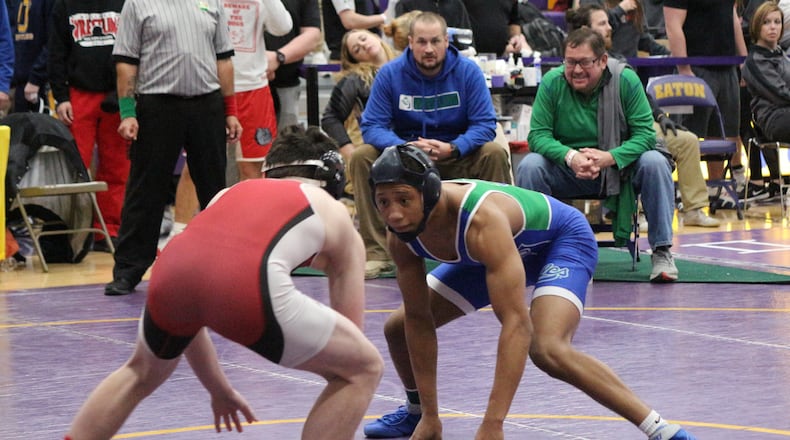 Chaminade Julienne’s Isaiah Wortham (right) and his teammates will vie for a GCL C0-Ed title this weekend at Fenwick. Greg Billing/CONTRIBUTED