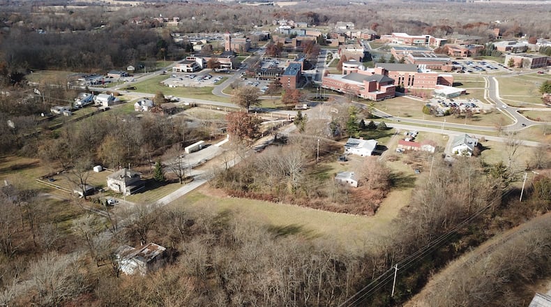 Aerial view of Central State University campus