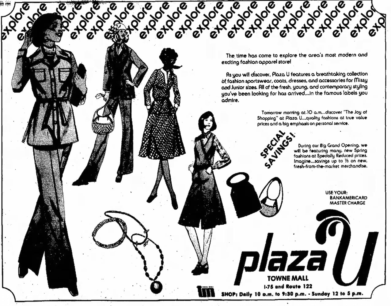 Towne Mall 1977 grand opening
