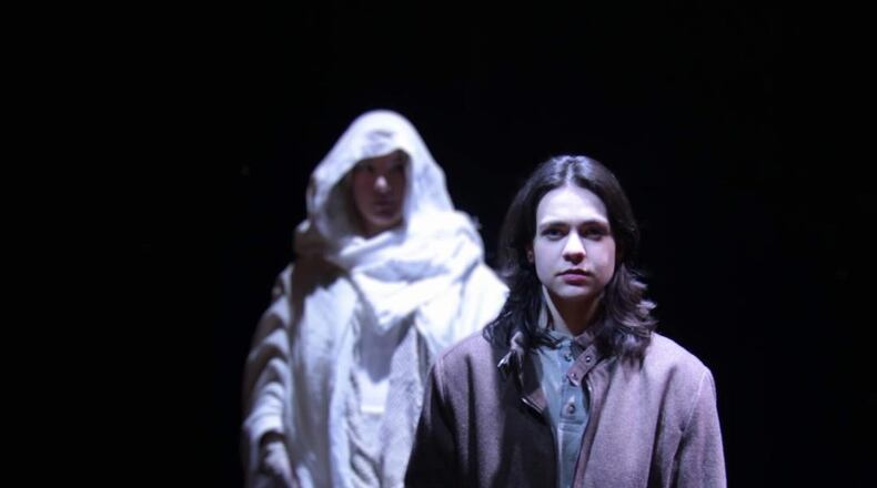 Left to right: Ciara McCarthy and Emma Massey in "By the Bog of Cats." PHOTO BY WRIGHT STATE THEATRE