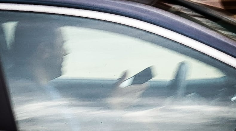 Ohio has seen a drop in crashes, injuries and deaths from distracted driving since a law banning the use of cellphones while behind the wheel took effect last year, Gov. Mike DeWine said Wednesday. JIM NOELKER/STAFF