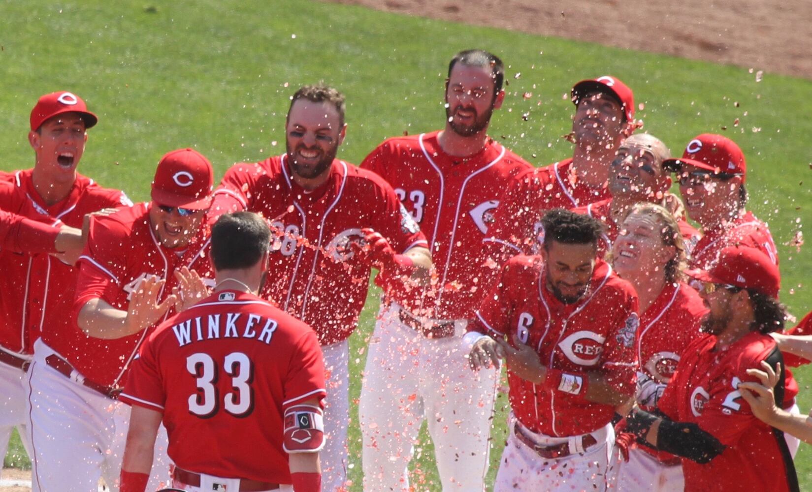 Photos: Reds beat Rockies on walk-off home run