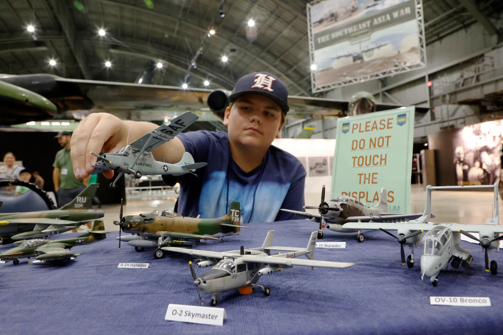 The National Museum of the U.S. Air Force hosted the Wings, Rails & Wheels Model Expo on August 12, 2023.  More than 100 participants displayed hundreds of model aircraft, cars and trains throughout the day. (U.S. Air Force photo by Ty Greenlees)