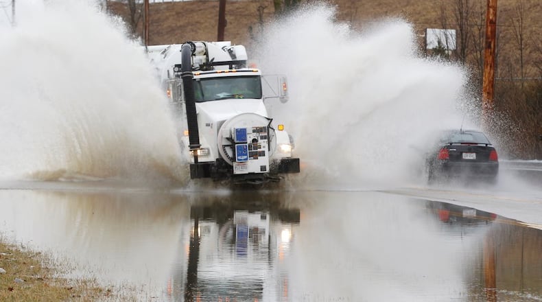 More than five inches of rain has fallen in the Dayton area in February. TY GREENLEES / STAFF