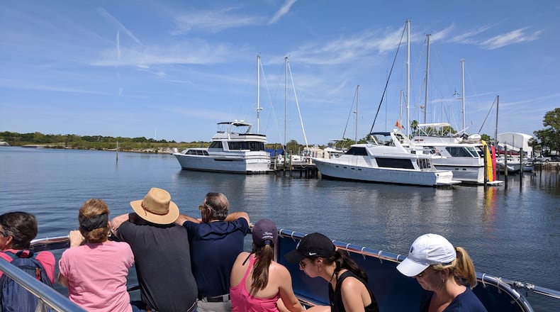 On the Gulf Coast, one company that offers quick sightseeing jaunts, Odyssey Cruises, combines nature appreciation with a history lesson. Setting off from its dock in the charming village of Tarpon Springs - which has the highest concentration of Greek-Americans in the U.S. - the ferry makes its way down the Anclote River, passing beautiful estates, the Anclote River Park, and wildlife sightings. (Tiffini Theisen/Orlando Sentinel/TNS)