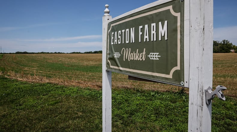 The city of Springboro plans to buy a large part of the Easton Farm Land at 605 N. Main St. A measure to finance the purchase of about 60 acres is se to be considered by city council this week. JIM NOELKER/STAFF