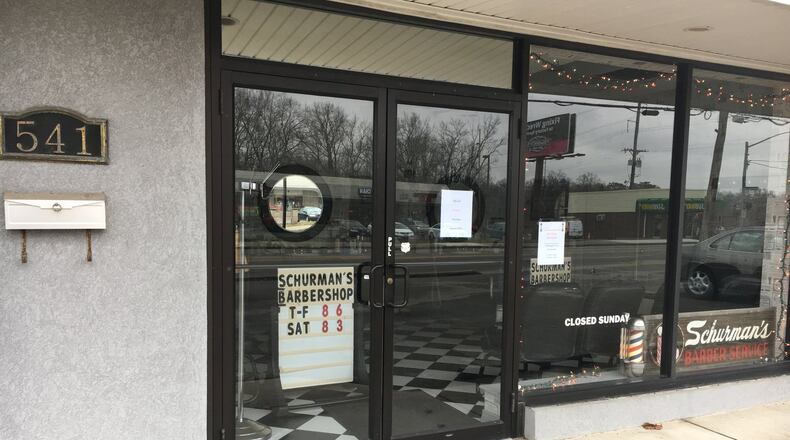 Schurman s Barber Service, 2533 Far Hills Avenue in Oakwood, shut down at the end of last year, but now the iconic barbershop has found a new home at 541 Wilmington Pike.