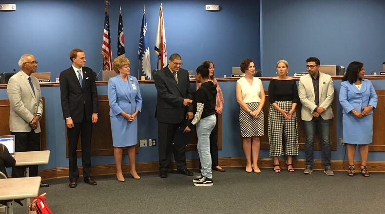 Four of Dayton’s seven school board members are new this year, as is the superintendent. That change has trickled down to other leadership staff, with many key faces in new roles for this fall. JEREMY P. KELLEY / STAFF