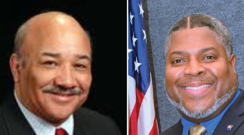 Tom Roberts, left, president of the NAACP Ohio Conference. Derrick Foward, right, president of the NAACP Dayton Unit and second vice president of the Ohio Conference.