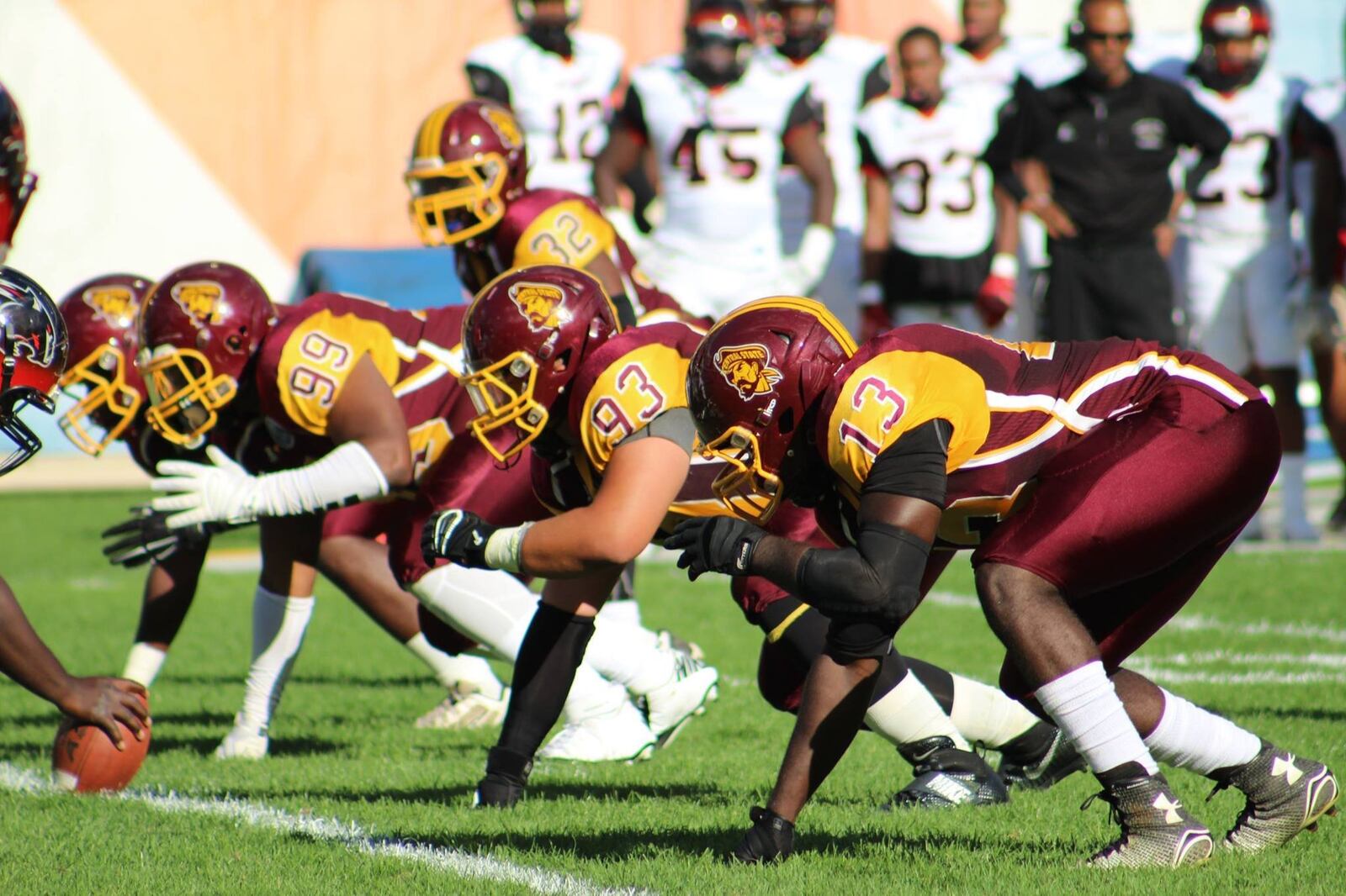 Central State’s John Franklin vs. Clark Atlanta University at Soldier Field in Chicago. JALEN NEWSOME/CSU