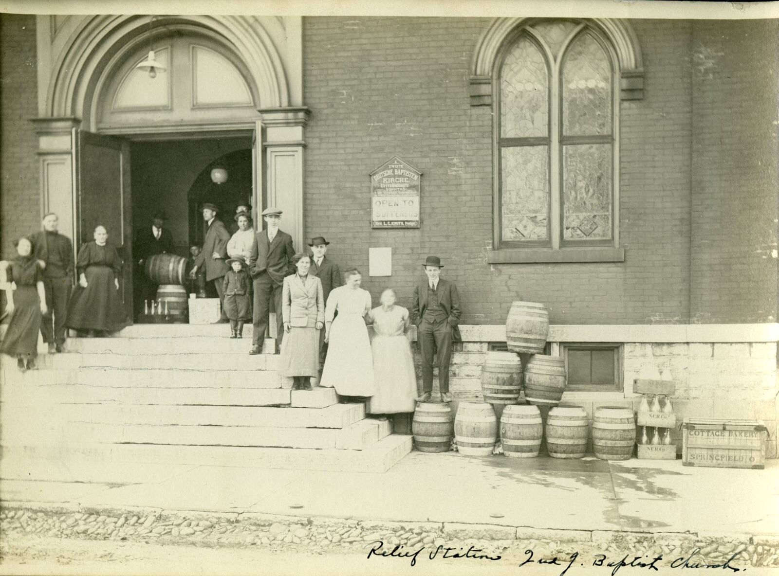 Photographic Print - 1913 Flood - Dayton, OH - Relief Station - Second German Baptist Church
FROM THE COLLECTIONS OF DAYTON HISTORY