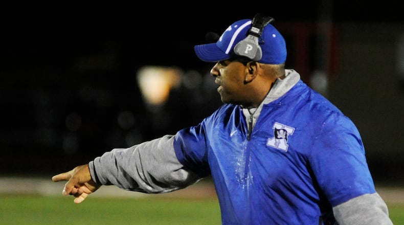 Xenia H.S. football coach Trace Smitherman. MARC PENDLETON / STAFF