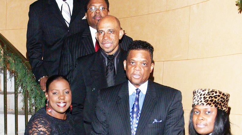 Otis, Ralph, Frank and Arthur are shown in this family photo; Doris is pictured to the left of their mother; Diane is on the right. Contributed photo