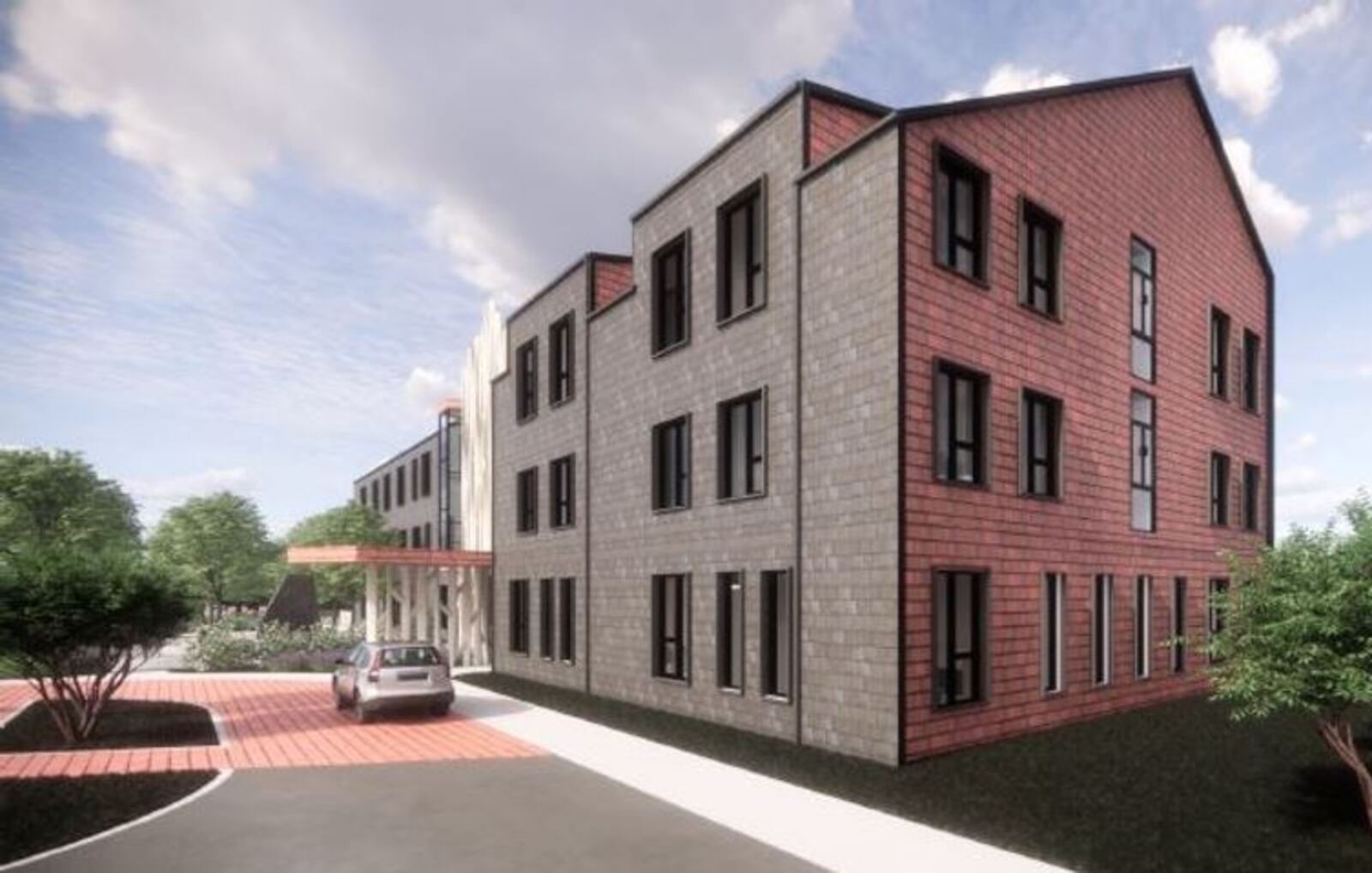 A rendering of the proposed Ronald McDonald House in Old North Dayton. CONTRIBUTED