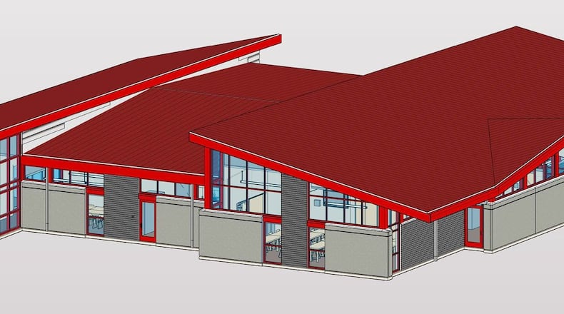 The new $6.9 million Montgomery County Solid Waste District Transfer and Recycling Facility’s Operations Center is seen in this artist’s rendering. SUBMITTED
