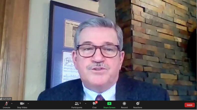 Montgomery County Auditor Karl Keith announces Wednesday that the county is providing assessment refunds to tax districts. STAFF