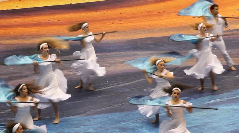 High school drum lines and winter guards from throughout the region will be competing in Hamilton this weekend. STAFF FILE