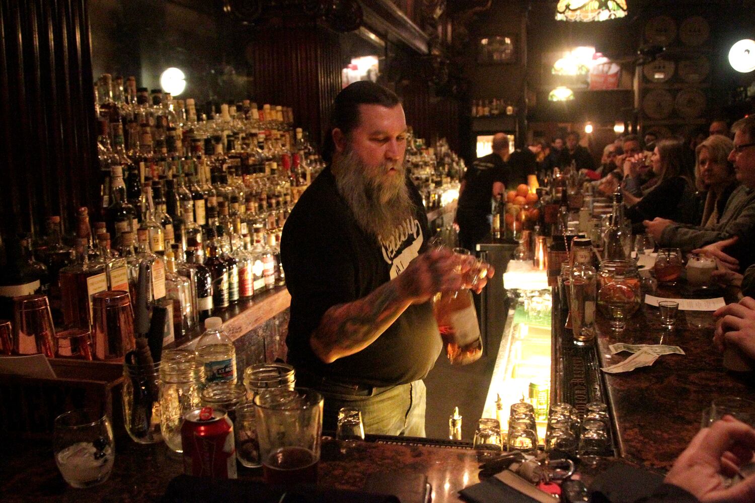 PHOTOS: Revelers pack the Century Bar to say goodbye on New Year’s Eve