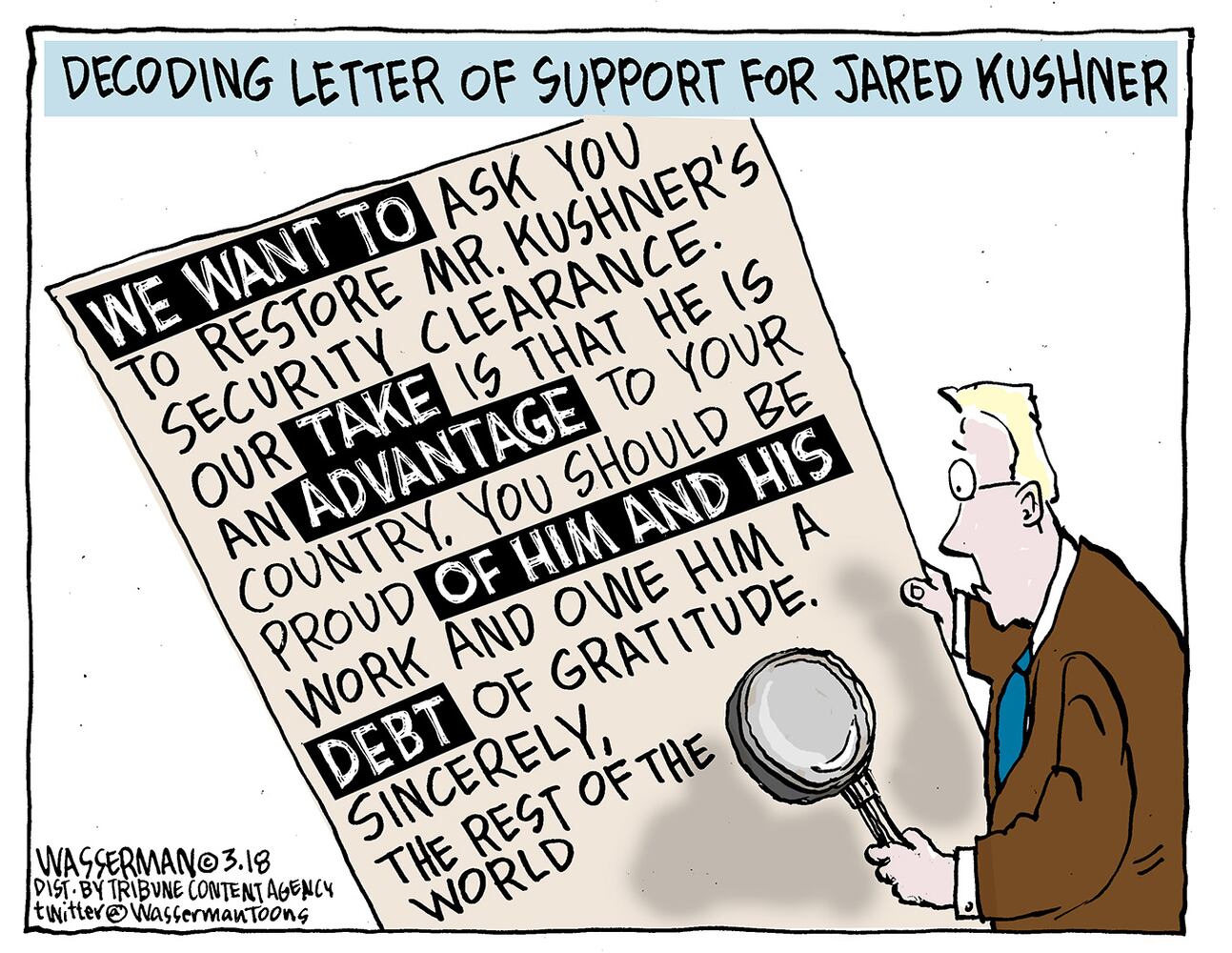 Week in cartoons: The NRA, arming teachers and more