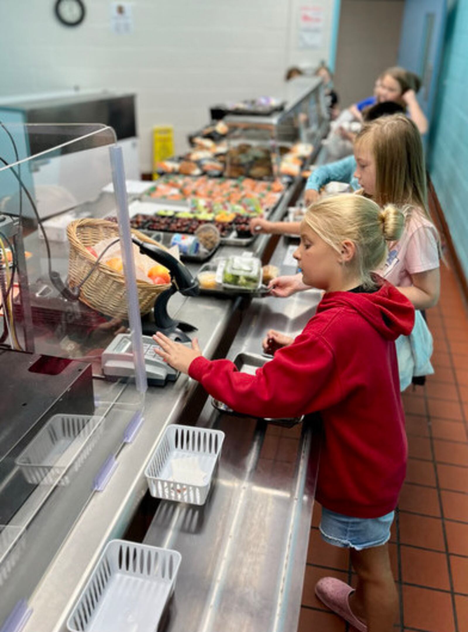 Students in the lunch line at Stingley Elementary school in Centerville. CONTRIBUTED PHOTO