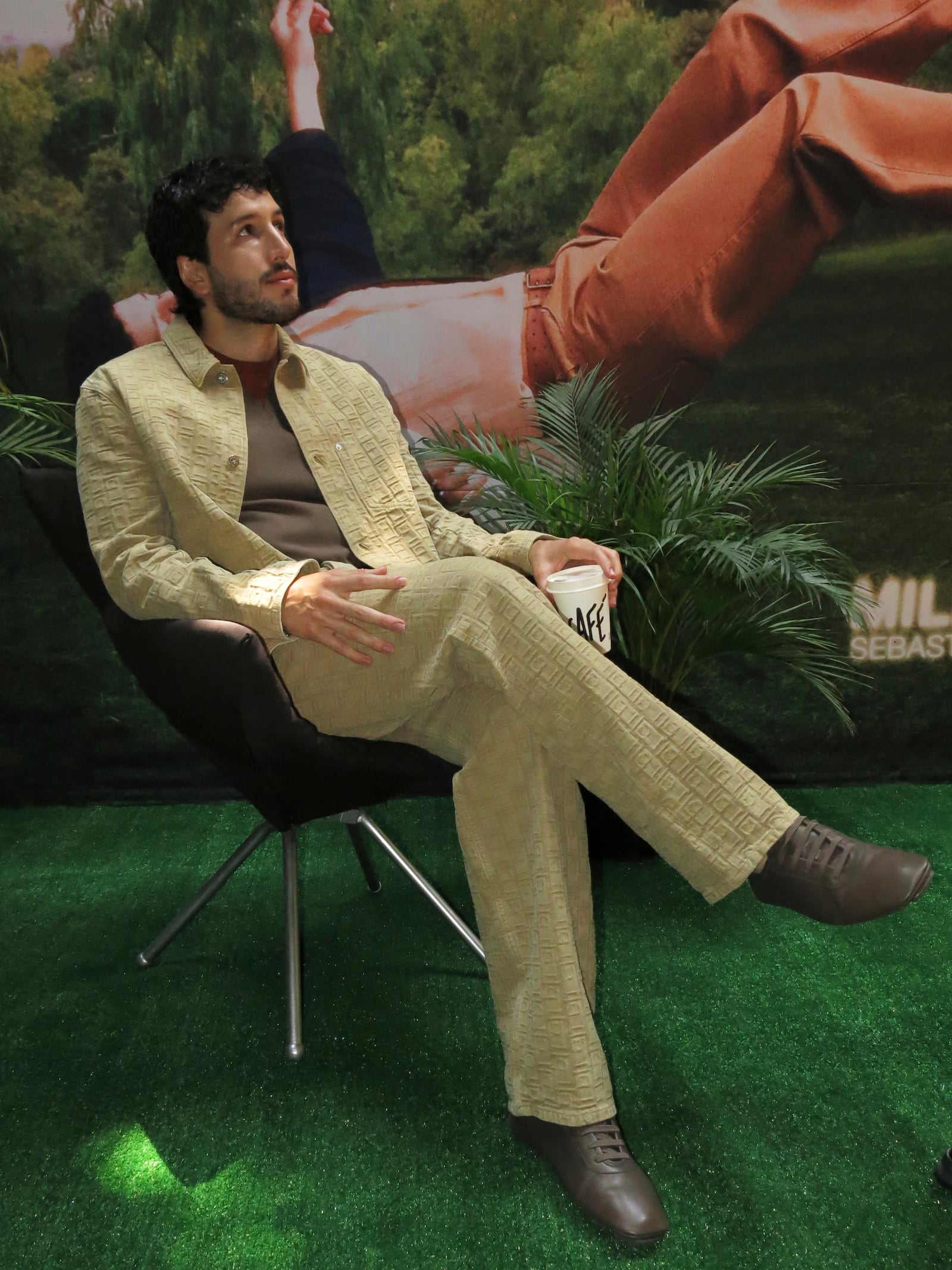 Colombian singer Sebastian Yatra poses for a photo during an interview in Mexico City, Thursday, May 8, 2025. (AP Photo/Berenice Bautista)