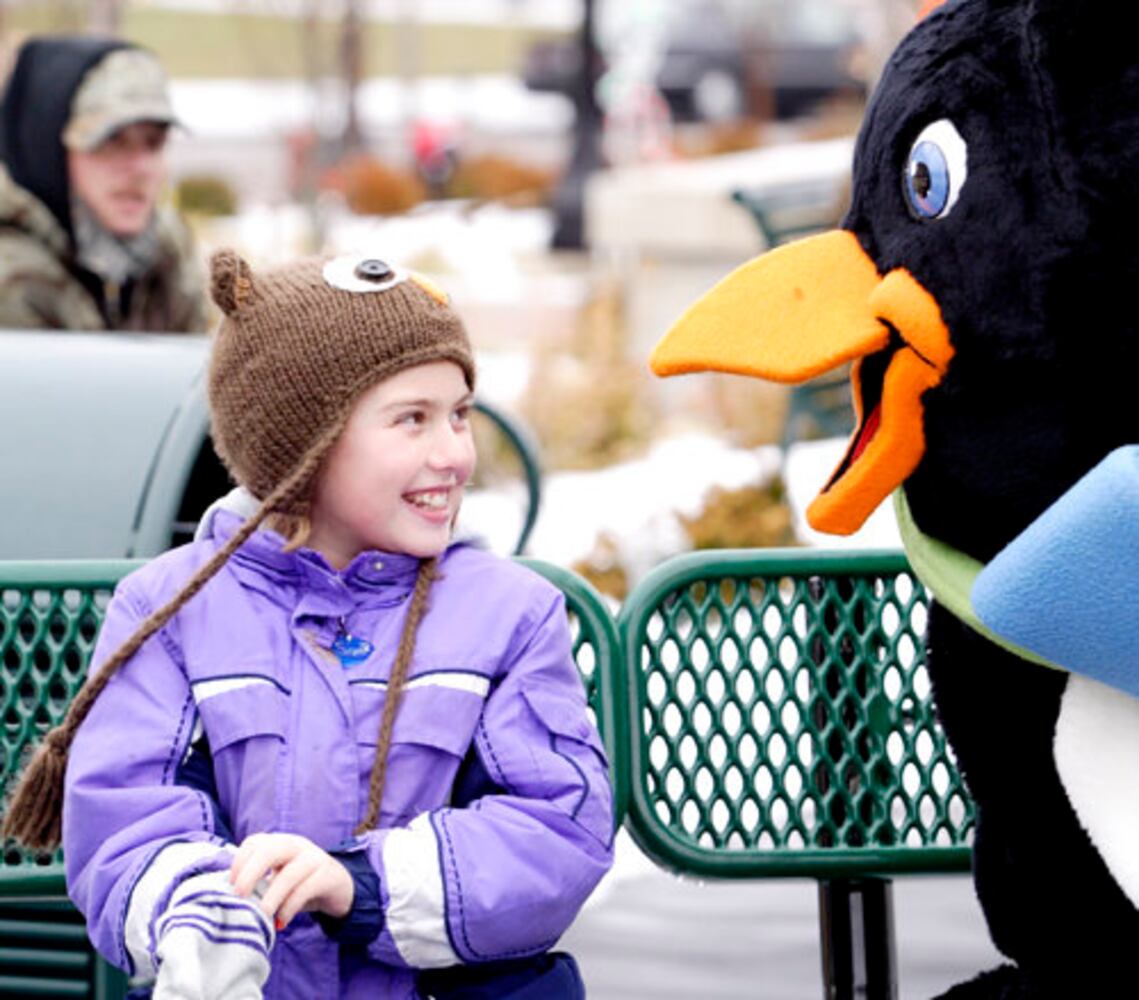 Parker the Penguin at RiverScape