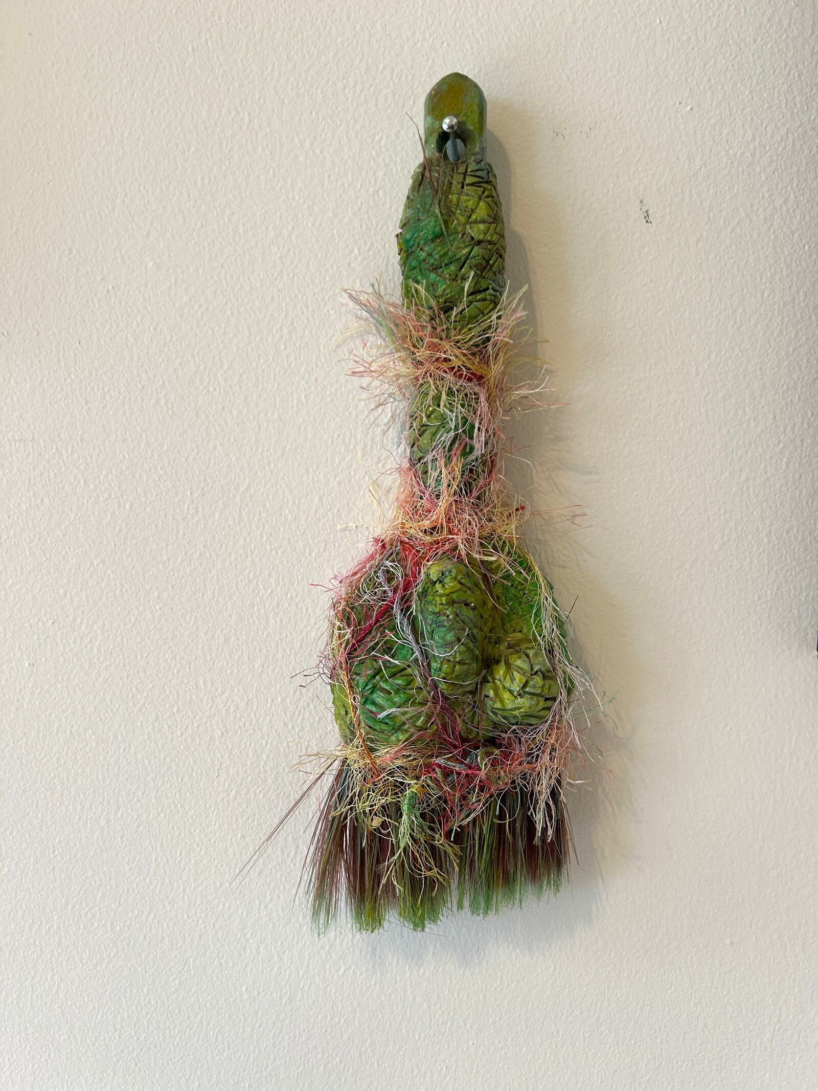 Joy Hoop, "Paint Brush Pal", Found object assemblage, 2024