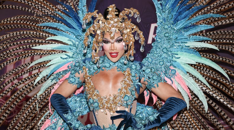 Kahanna Montrese attends the premiere of "RuPaul's Drag Race All Stars" Season 8 at the Crosby Street Hotel on Thursday, May 4, 2023, in New York. (Photo by CJ Rivera/Invision/AP)