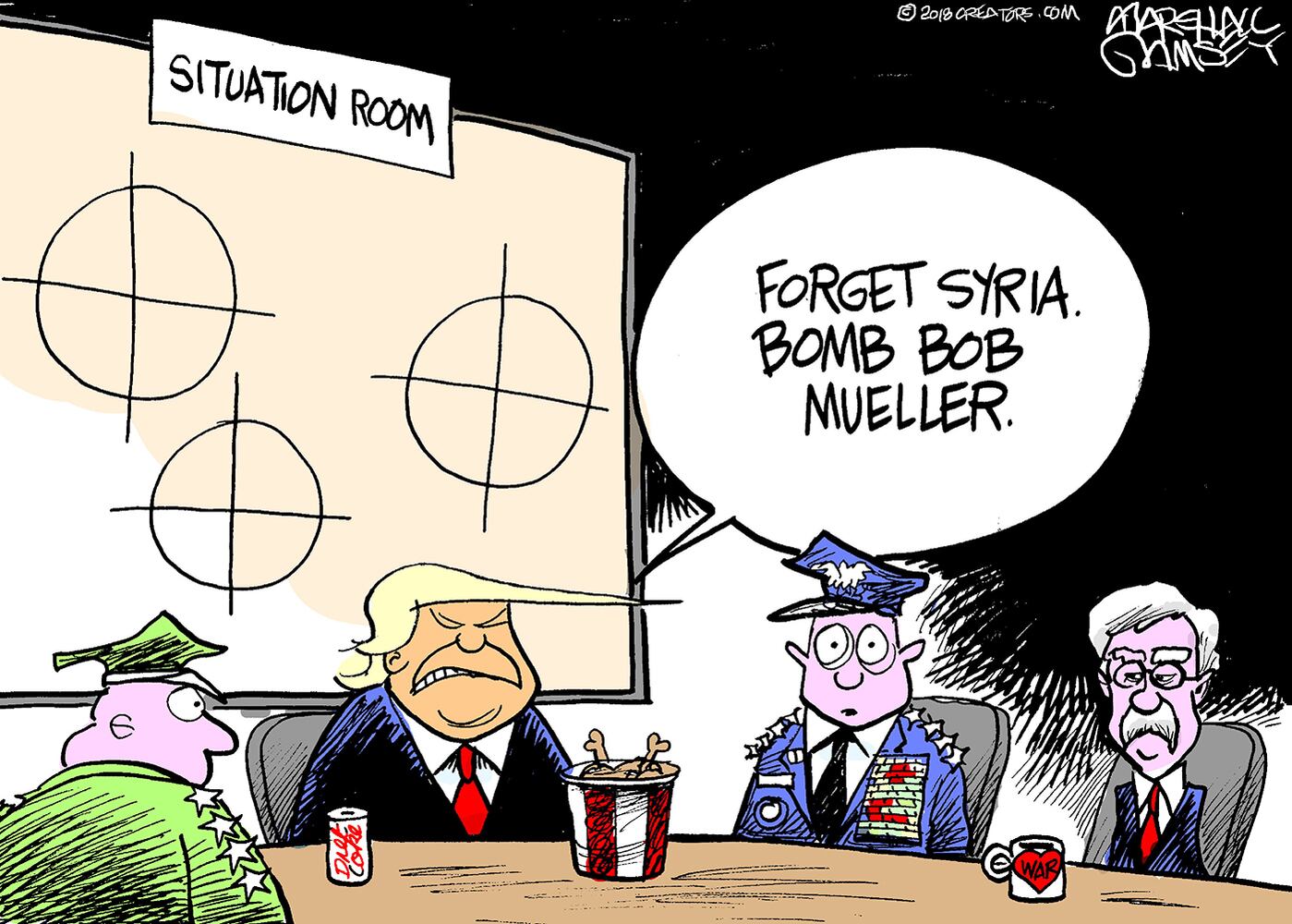 Week in cartoons: Robert Mueller, Syria and more