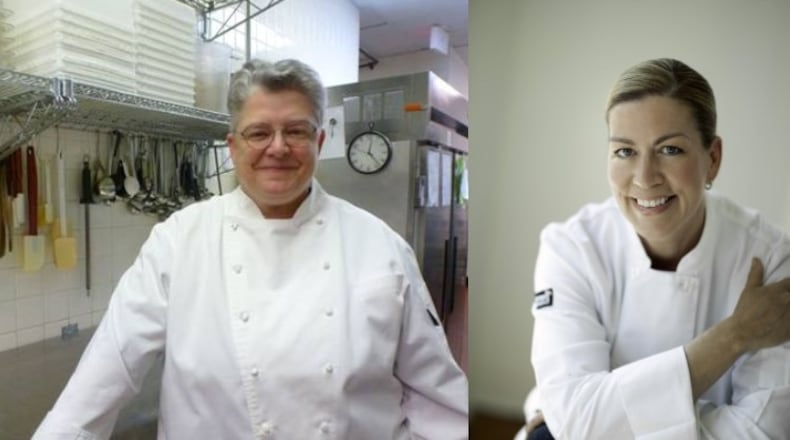 Archived photos of chefs Elizabeth Wiley and Jenn DiSanto of SageCraft.