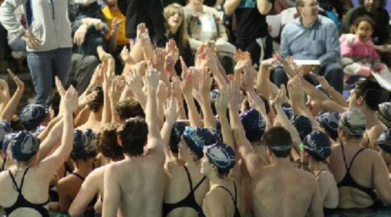 The boys and girls state swimming and diving championships are Wednesday through Saturday at C.T. Branin Natatorium in Canton. STAFF PHOTO