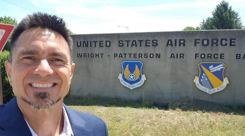 D.J. Vanas presented two programs about the warrior spirit June 24 at Wright-Patterson Air Force Base. Growing up as an Air Force "military brat," the speaker-author says it was a like a homecoming to visit the base and see his "brothers and sisters in blue." CONTRIBUTED PHOTO