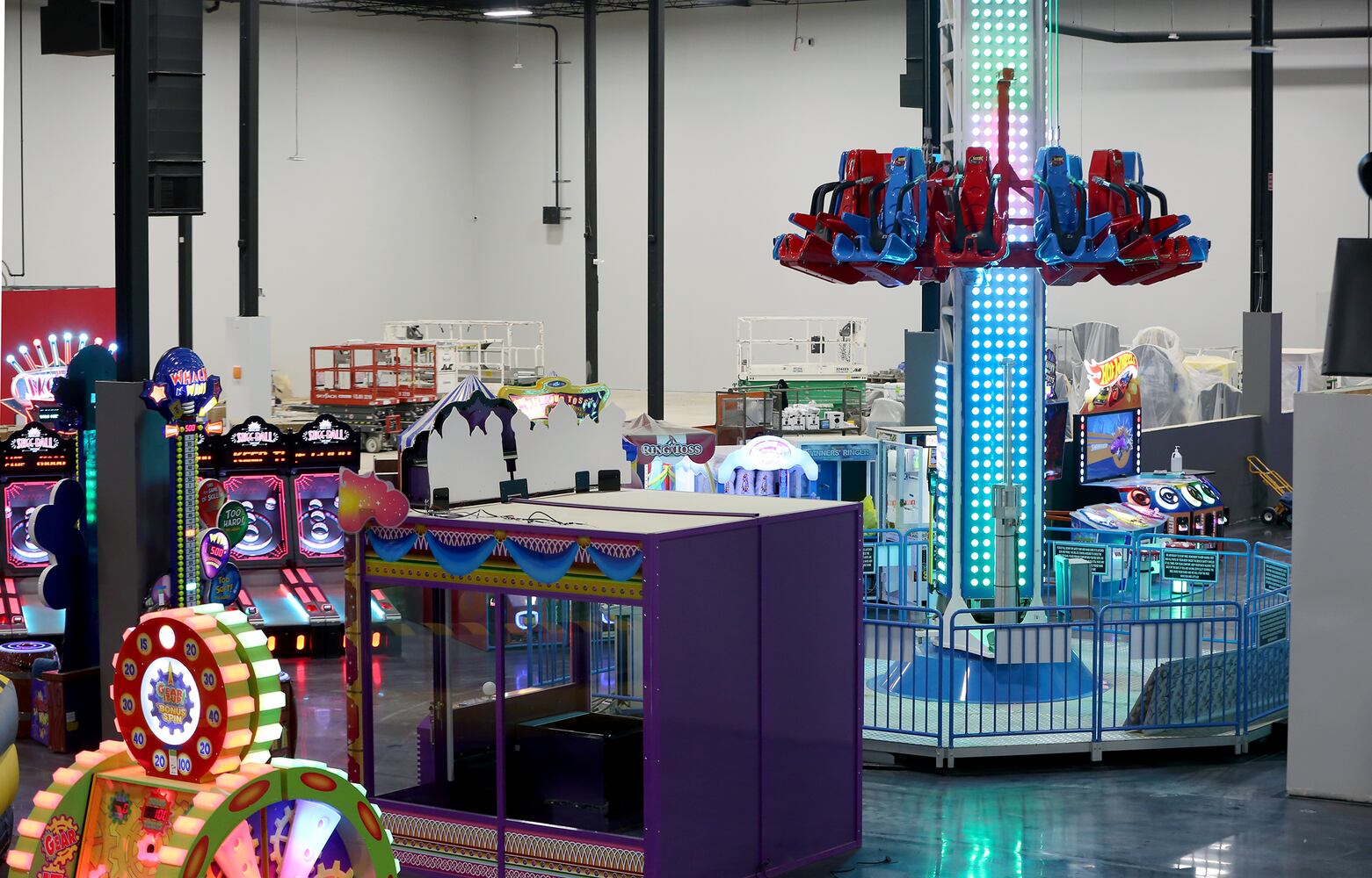 Sneak Peek: Scene75 prepares to reopen with new two-story carousel and indoor spin coaster