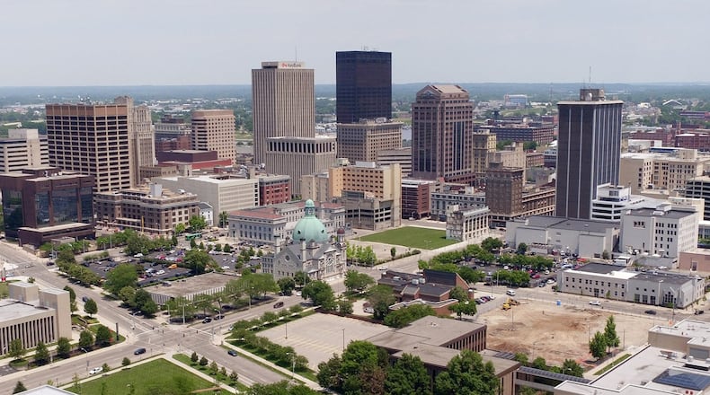 The city of Dayton skyline. TY GREENLEES/STAFF PHOTO.