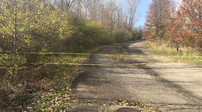 Caution tape blocks access to Chardonnay Road where a multi-family housing project has been proposed. Nov. 30, 2016 TREMAYNE HOGUE/STAFF