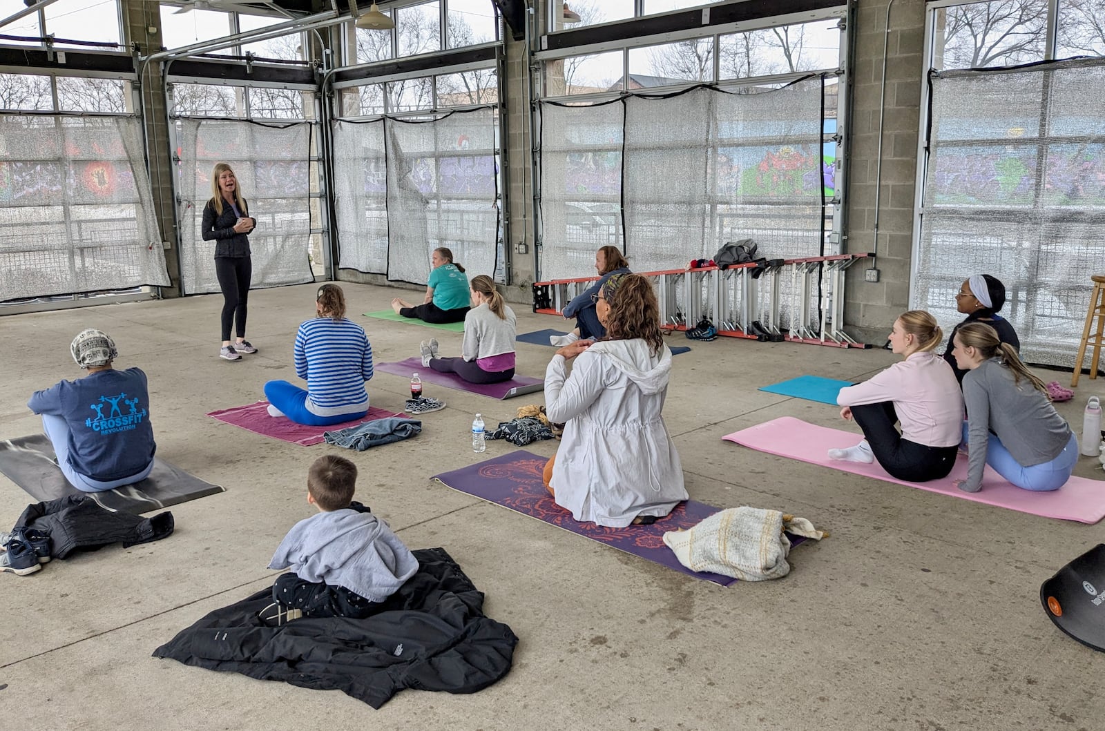The 2nd Street Market hosts a variety of wellness programs such as yoga throughout the winter. CONTRIBUTED
