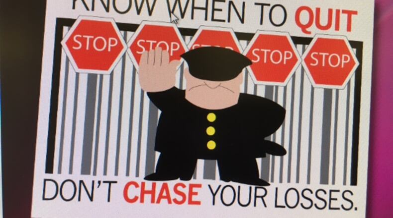 Poster art used for new gambling prevention calendars being distributed by a volunteer group called the Montgomery County Problem Gambling Prevention Coalition. Photo/Provided