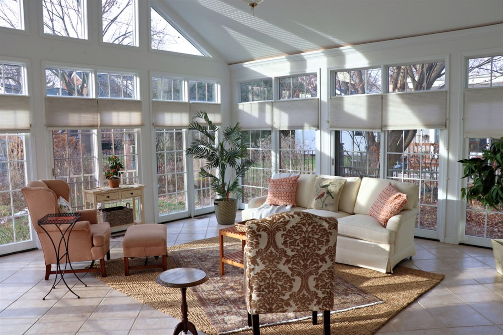 The Florida room has access to the paver-brick patio and built-in planting station. CONTRIBUTED BY KATHY TYLER