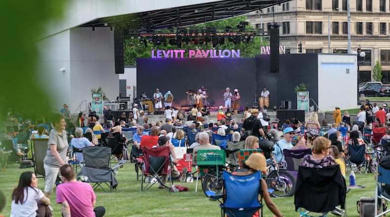 Levitt Pavilion in downtown Dayton. TOM GILLIAM / CONTRIBUTING PHOTOGRAPHER
