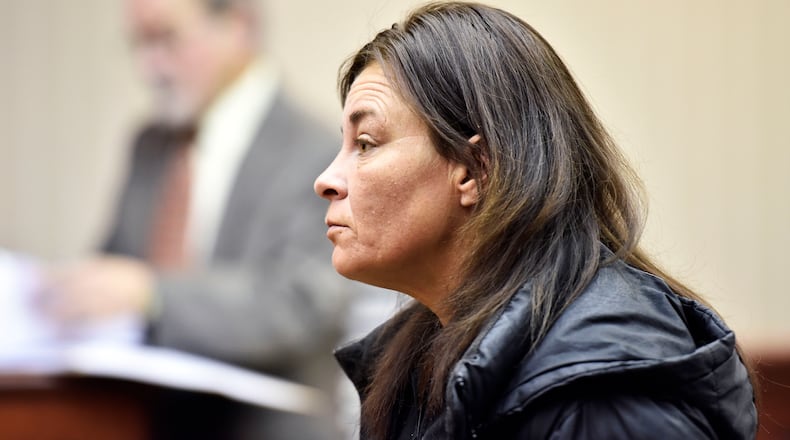 Tina Marie Jackson of Middletown was arraigned on felony animal cruelty charges Monday, April 9 in Butler County Common Pleas Court in Hamilton. NICK GRAHAM/STAFF