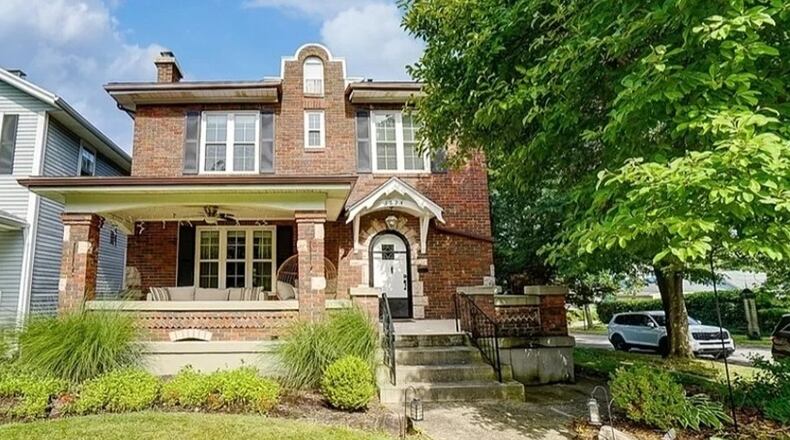 Built in 1920 and listed for $445,000 by Coldwell Banker Heritage, the brick two-story at 1824 Far Hills Ave. in Oakwood has about 2,134-square feet of living space, including a finished basement. CONTRiBUTED