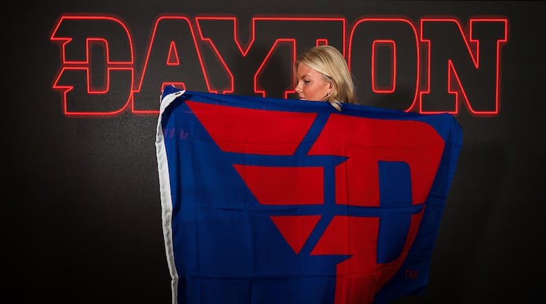 Ivy Wolf on her visit to Dayton. Contributed photo