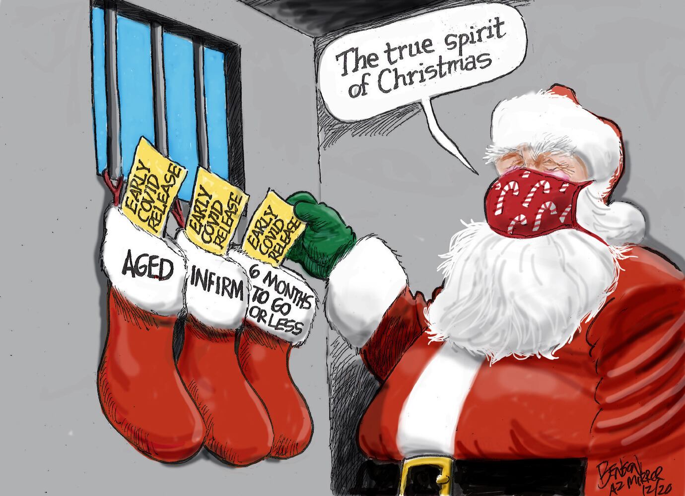 Week in cartoons: Stimulus checks, Christmas and more