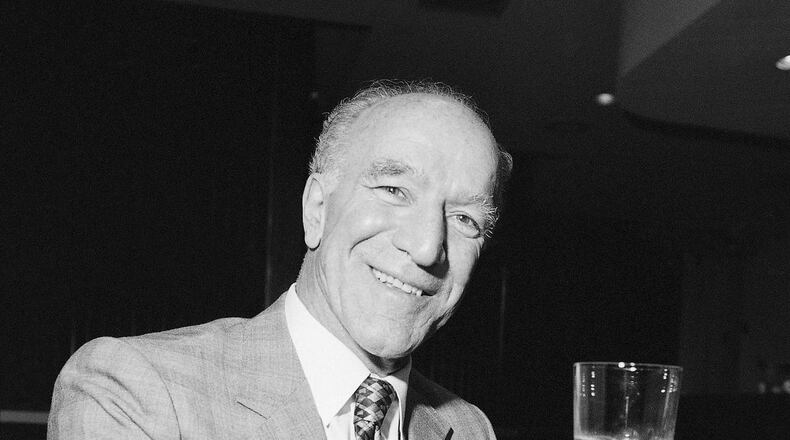 Robert Mondavi, who built the first new winery in the Napa Valley since prohibition, raises a toast during an interview on March 14,1984. Mondavi is among the major premium vintners who put California on the international wine map. The California winemaking patriarch died in May 2008 at 94. (AP Photo/Eric Risberg)