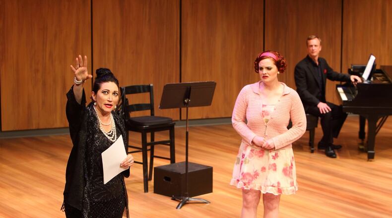 Pictured (left to right): Mierka Girten, Jeremy Carlisle Parker and Sean Michael Flowers in Terrence McNally s Master Class. Submitted photo by Scott J. Kimmins.